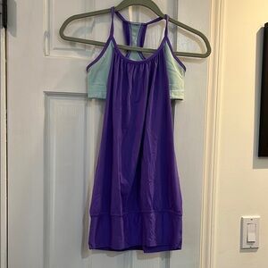 lululemon athletica Purple and Light Blue Tank Top